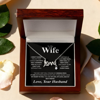 Scripted Love Necklace