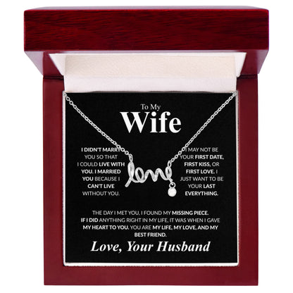 Scripted Love Necklace