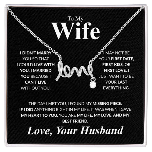 Scripted Love Necklace