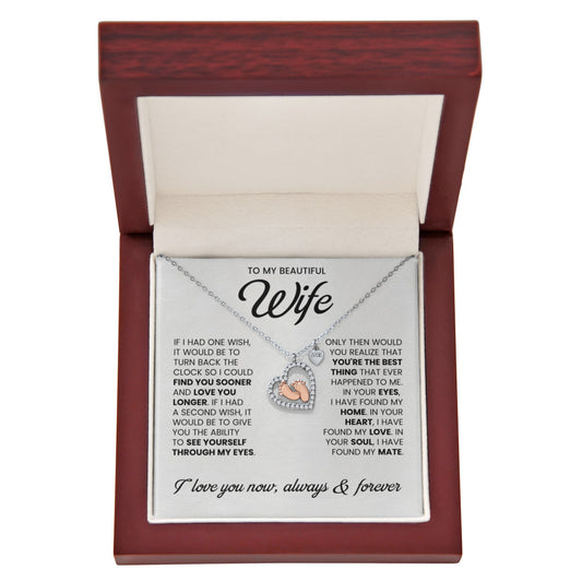 Baby Feet Heart Necklace